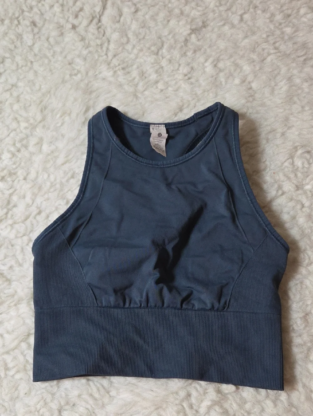 lululemon athletica Ebb to Train Bra in Iron Blue